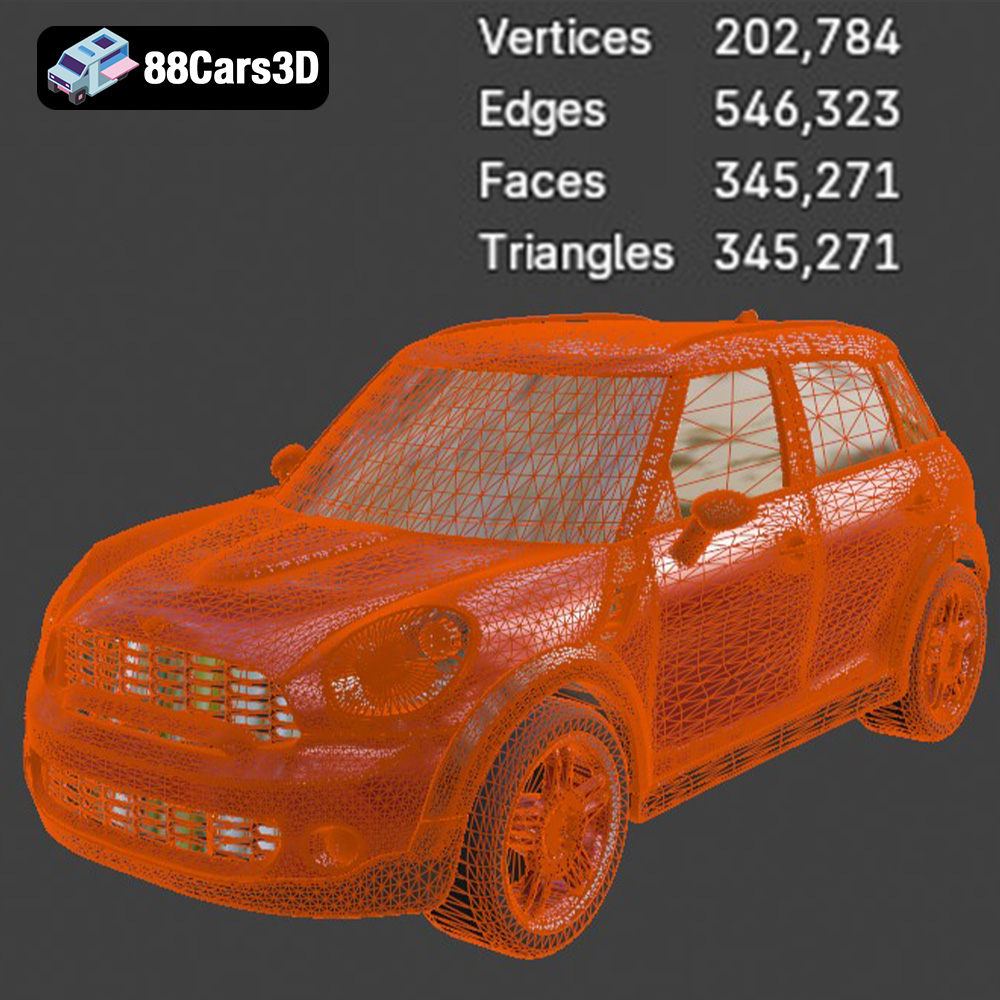 Mini Cooper Countryman 2025 3D Model