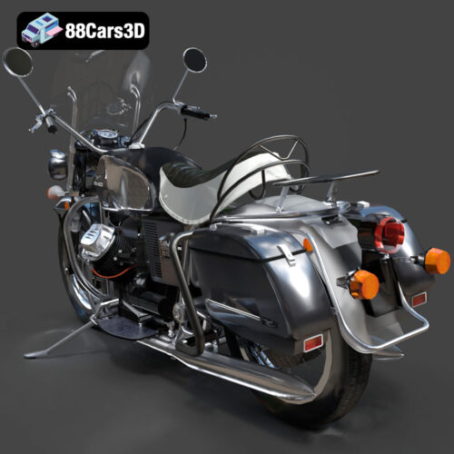 Moto Guzzi Classic Motorcycle 2024 3D Model - Gallery Image 1 Moto Guzzi Classic Motorcycle 2024 3D Model