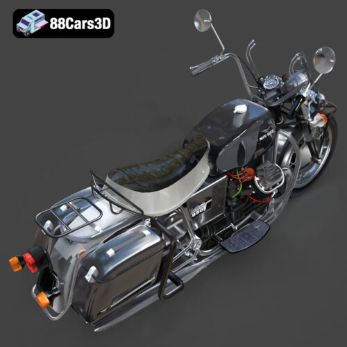 Moto Guzzi Classic Motorcycle 2024 3D Model - Gallery Image 3 Moto Guzzi Classic Motorcycle 2024 3D Model