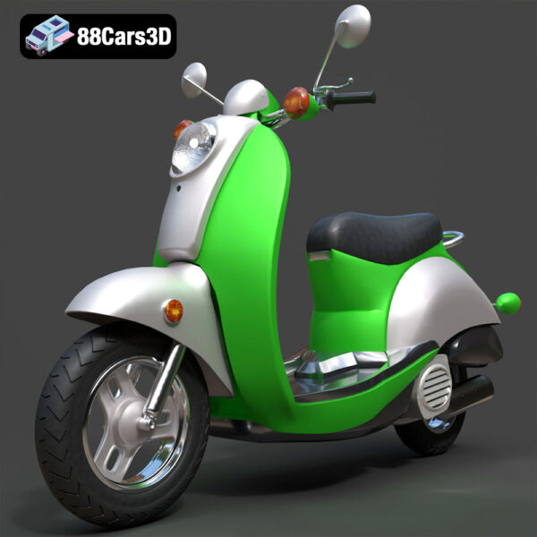 Moto_006-001 Yamaha Vino 50 Scooter 3D Model