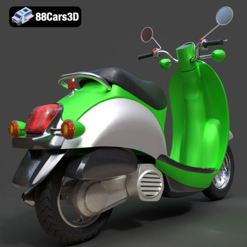 Yamaha Vino 50 Scooter 3D Model