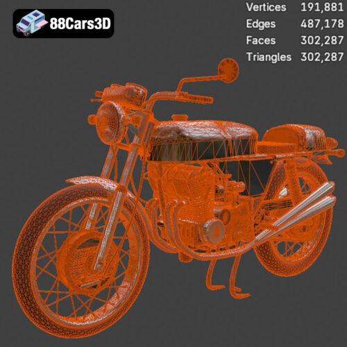 Honda CB750 Four 3D Model