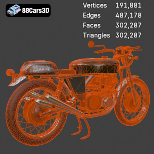 Honda CB750 Four 3D Model