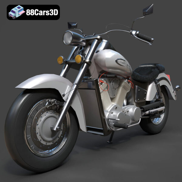 Motocycle_Honda VT400-001 Honda VT400 3D Model