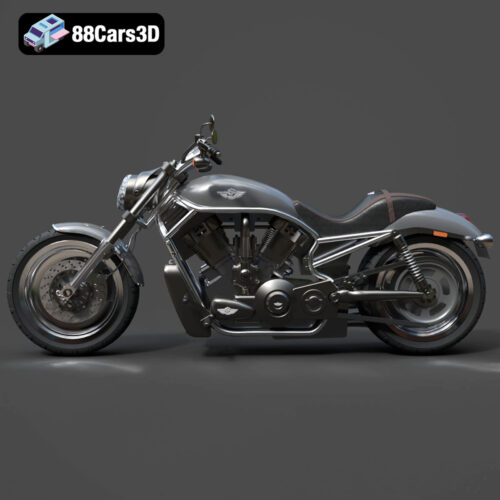 Harley-Davidson V-Rod Motorcycle 3D Model