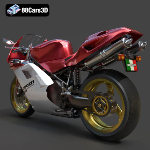 Ducati 916 Motorcycle 3D Model 3D Printable STL