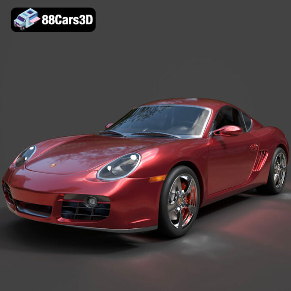 Porsche Cayman S 2024 3D Model - Main Image Porsche Cayman S 2024 3D Model