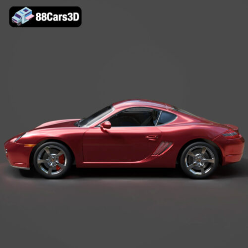 Porsche Cayman S 2024 3D Model