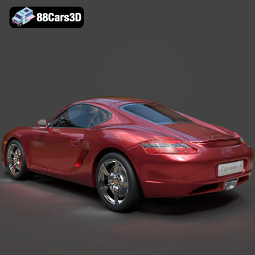 Porsche Cayman S 2024 3D Model