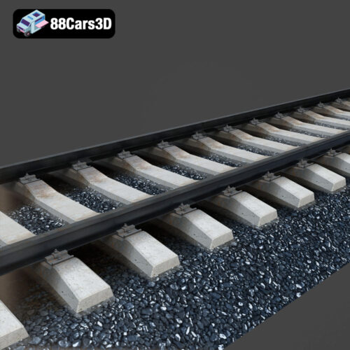 Generic Rail Road-006 3D Model