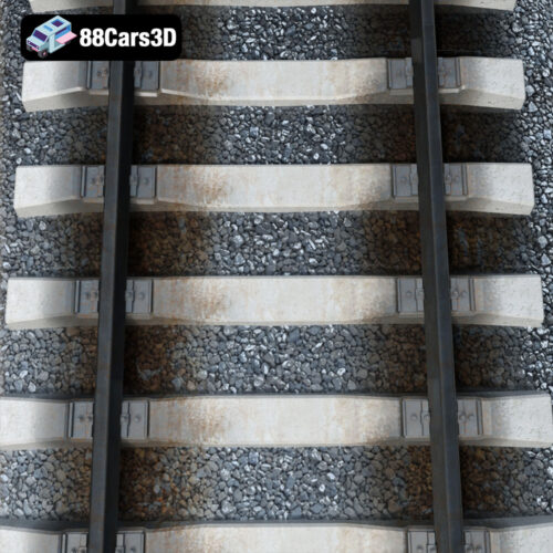 Generic Rail Road-006 3D Model