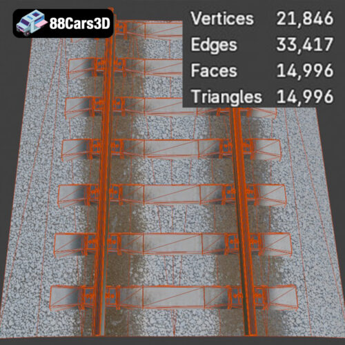 Generic Rail Road-006 3D Model