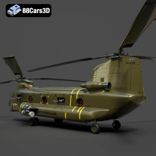 Boeing CH-47 Chinook 3D Model