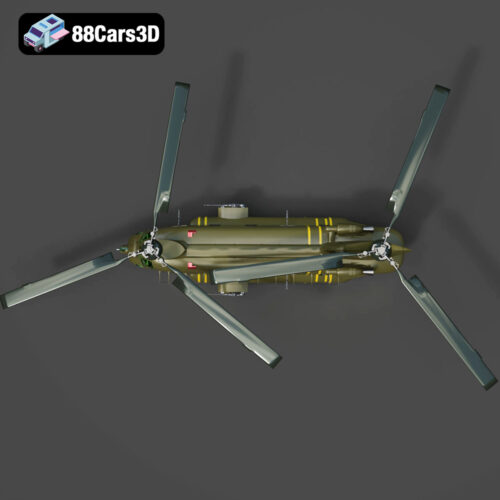 Boeing CH-47 Chinook 3D Model