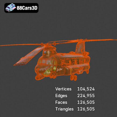 Boeing CH-47 Chinook 3D Model