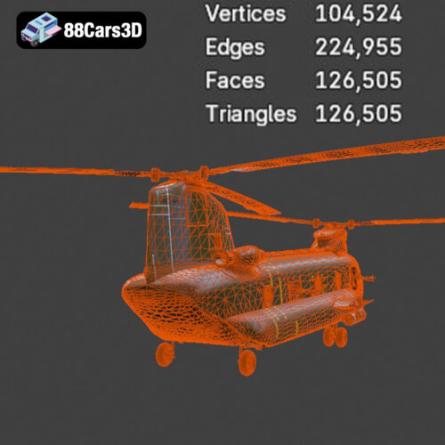 Boeing CH-47 Chinook 3D Model