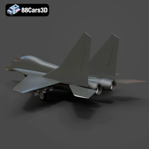 MiG-17 Fighter Jet 3D Model