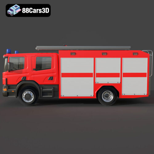 Scania 94D 260 Fire Engine 3D Model
