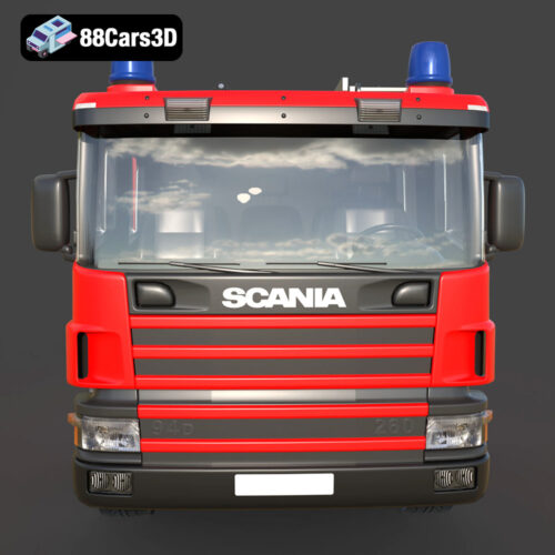 Scania 94D 260 Fire Engine 3D Model