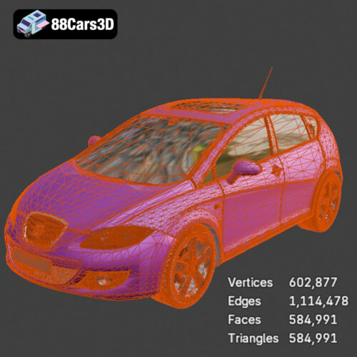 Seat Leon 3D Model