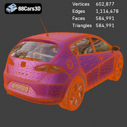 Seat Leon 3D Model