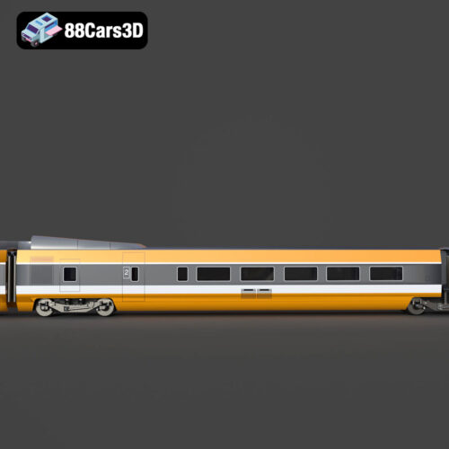 TGV High-Speed Train 3D Model