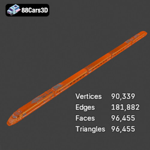 TGV High-Speed Train 3D Model