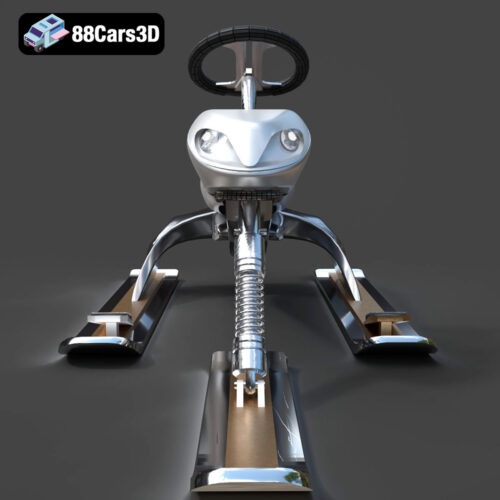 Snow Flame Car 3D Model