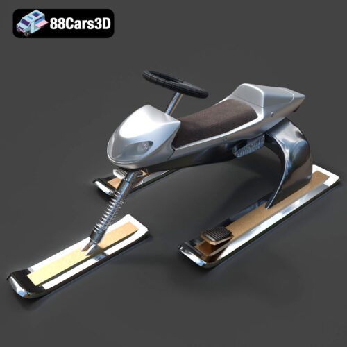 Snow Flame Car 3D Model