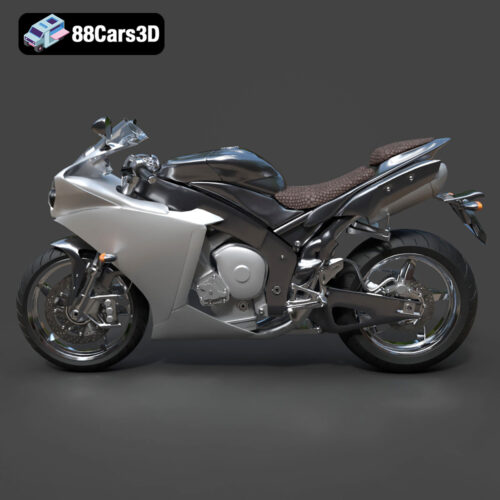 Sport Bike_2-002 Yamaha YZF R1 2006 3D Model