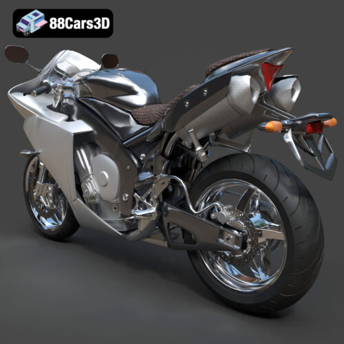 Sport Bike_2-003 Yamaha YZF R1 2006 3D Model