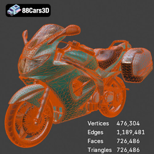 Sport Bike_3-007 Triumph Sprint ST 1050 3D Model