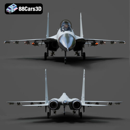 Sukhoi Su-30 Fighter Jet 3D Model