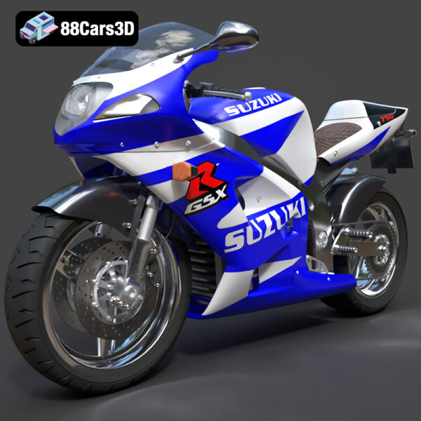 Suzuki GSX-R 750-001 Suzuki GSX R 750 3D Model