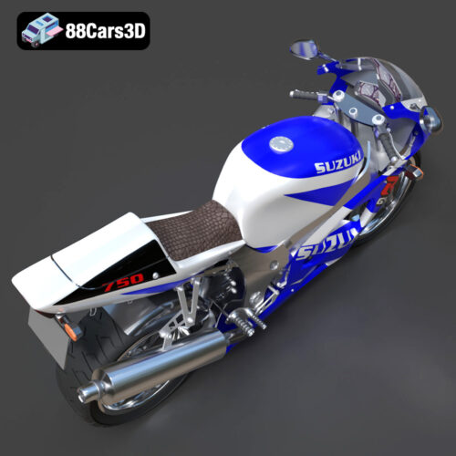 Suzuki GSX-R 750-005 Suzuki GSX R 750 3D Model
