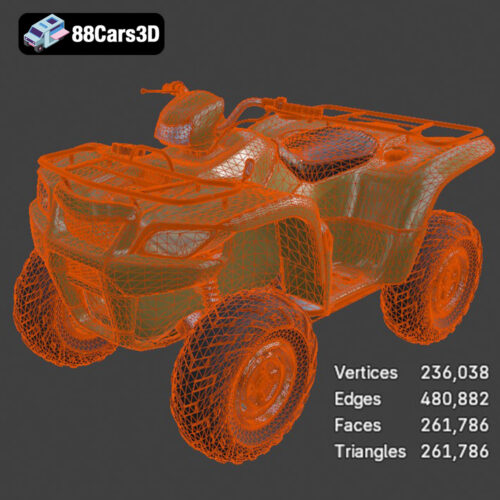 Suzuki Kingquad-007 Suzuki Kingquad ATV 3D Model