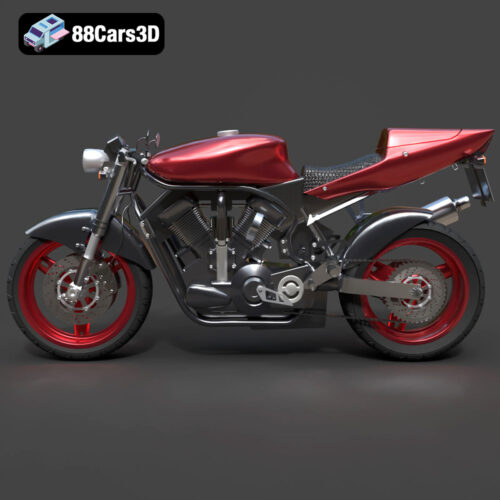 Suzuki Street Fighter-002 Suzuki Street Fighter Motorcycle 3D Model