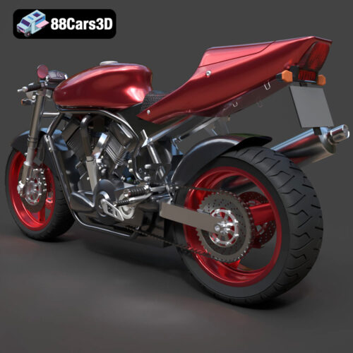 Suzuki Street Fighter-003 Suzuki Street Fighter Motorcycle 3D Model