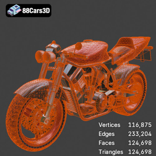 Suzuki Street Fighter-007 Suzuki Street Fighter Motorcycle 3D Model