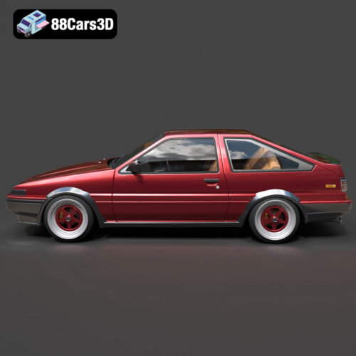 Toyota AE86 Levin 1983–1987-002 Toyota AE86 Levin 1983 1987 3D Model