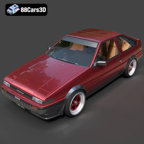 Toyota AE86 Levin 1983–1987-006 Toyota AE86 Levin 1983 1987 3D Model