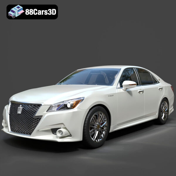 Toyota Crown Hybrid Athlete 2013 3D Model - Main Image Toyota Crown Hybrid Athlete 2013 3D Model