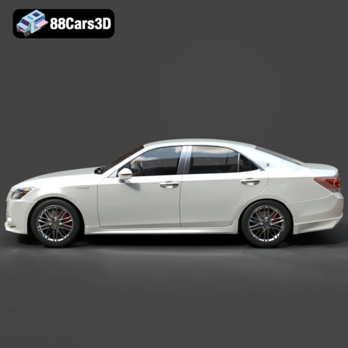 Toyota Crown Hybrid Athlete 2013 3D Model - Gallery Image 3 Toyota Crown Hybrid Athlete 2013 3D Model