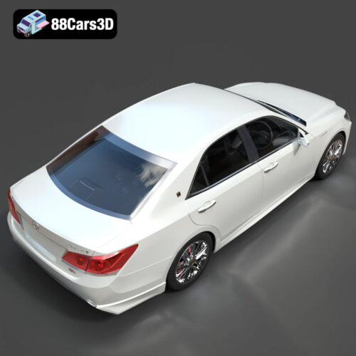 Toyota Crown Hybrid Athlete 2013 3D Model - Gallery Image 2 Toyota Crown Hybrid Athlete 2013 3D Model