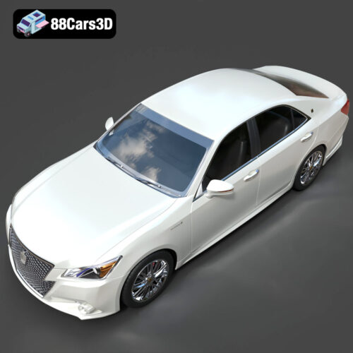 Toyota Crown Hybrid Athlete 2013 3D Model - Gallery Image 5 Toyota Crown Hybrid Athlete 2013 3D Model