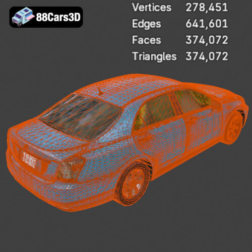 Toyota Crown Majesta 2009 3D Model 3D Printable STL