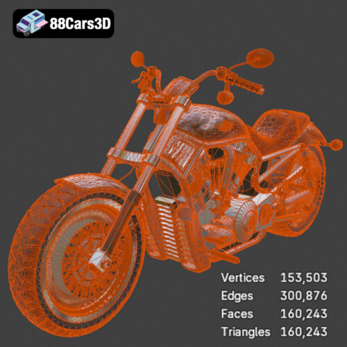 V-Rod-007 Harley Davidson V Rod VRSCA 3D Model