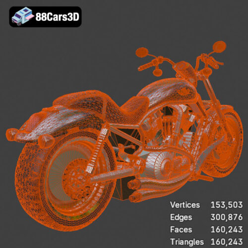 V-Rod-008 Harley Davidson V Rod VRSCA 3D Model