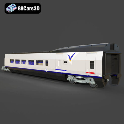 Vagon-Turist AVE Club 007 3D Model - Gallery Image 4 Vagon-Turist AVE Club 007 3D Model