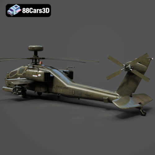 Sikorsky AH-60 Black Hawk 3D Model - Gallery Image 1 Sikorsky AH-60 Black Hawk 3D Model